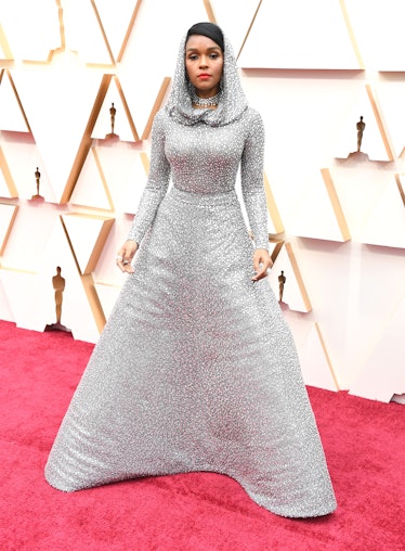 Janelle Monáe arrives at the 92nd Annual Academy Awards.