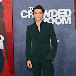 English actor Tom Holland arrives for the premiere of Apple TV+'s "The Crowded Room" at the Museum o...