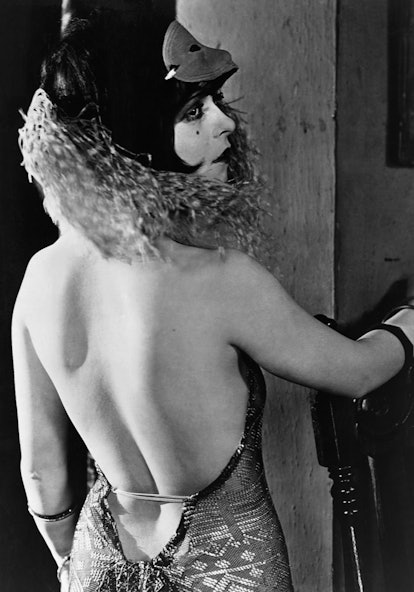 Actor Clara Bow wore a revealing sheer dress in 'My Lady of Whims.'