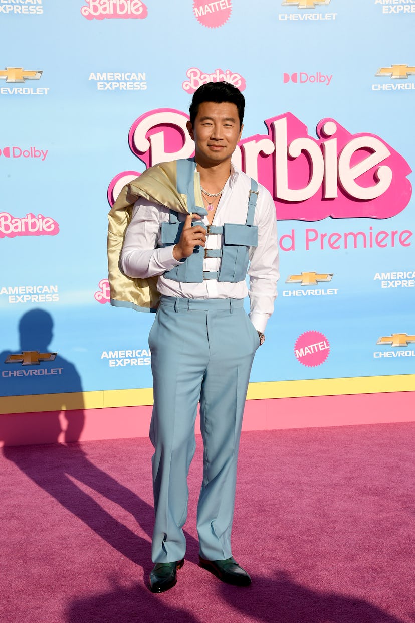 LOS ANGELES, CALIFORNIA - JULY 09: Simu Liu attends the World Premiere of "Barbie" at the Shrine Aud...
