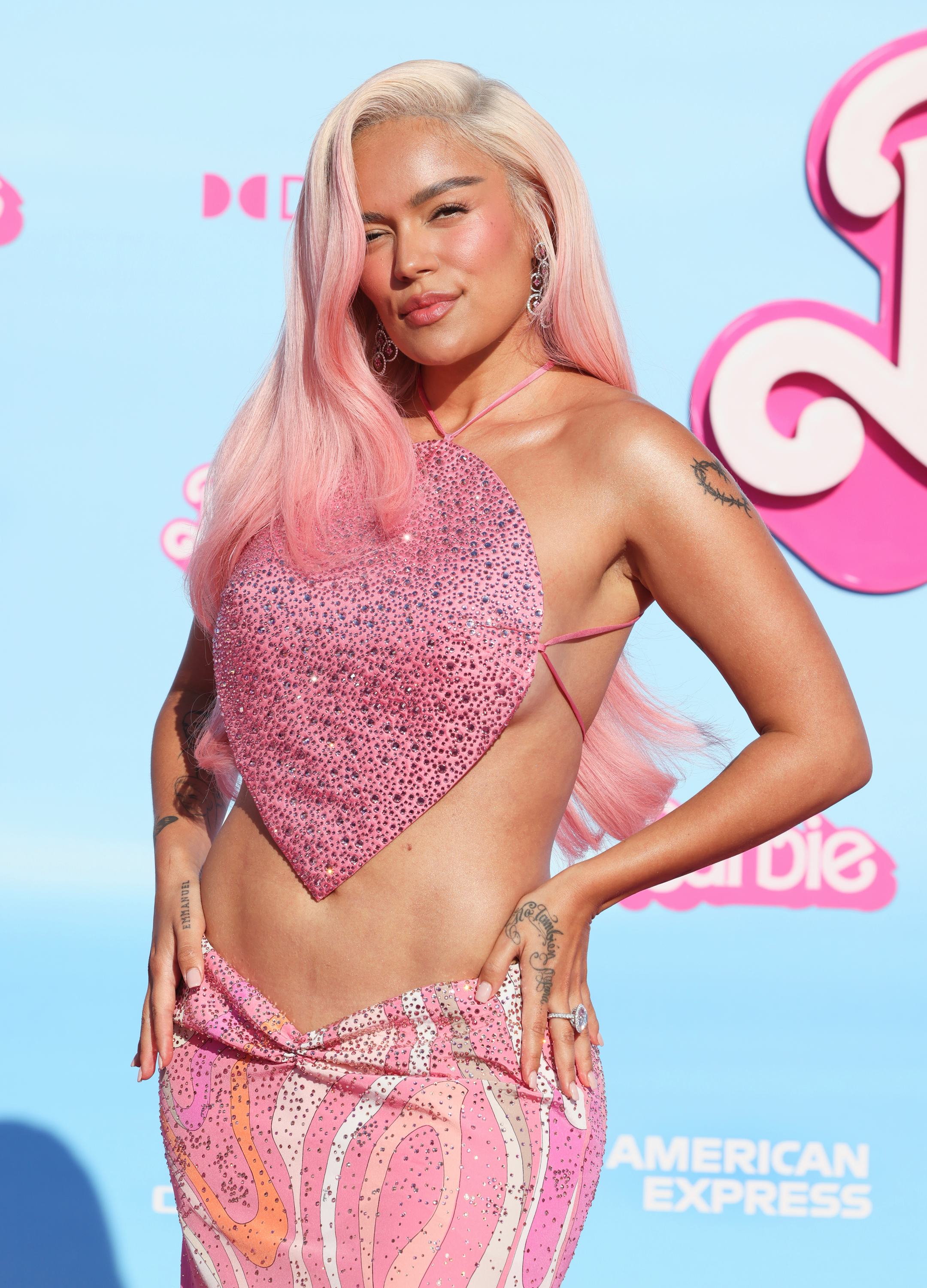 Karol G attends the World Premiere of &ldquo;Barbie."