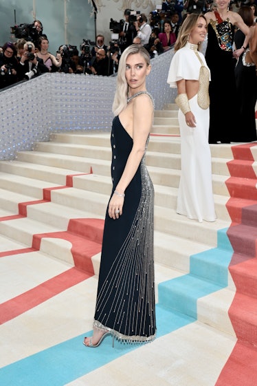 Vanessa Kirby attends The 2023 Met Gala Celebrating "Karl Lagerfeld: A Line Of Beauty" 