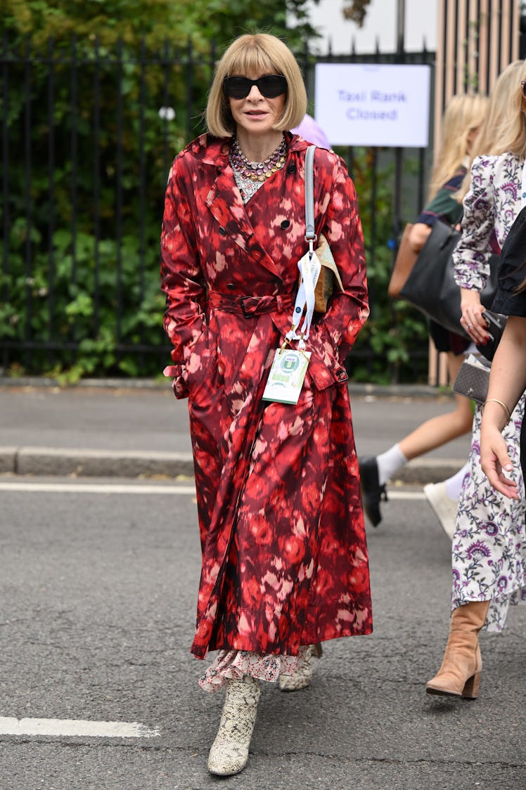  Anna Wintour attends day six of the Wimbledon Tennis Championships 