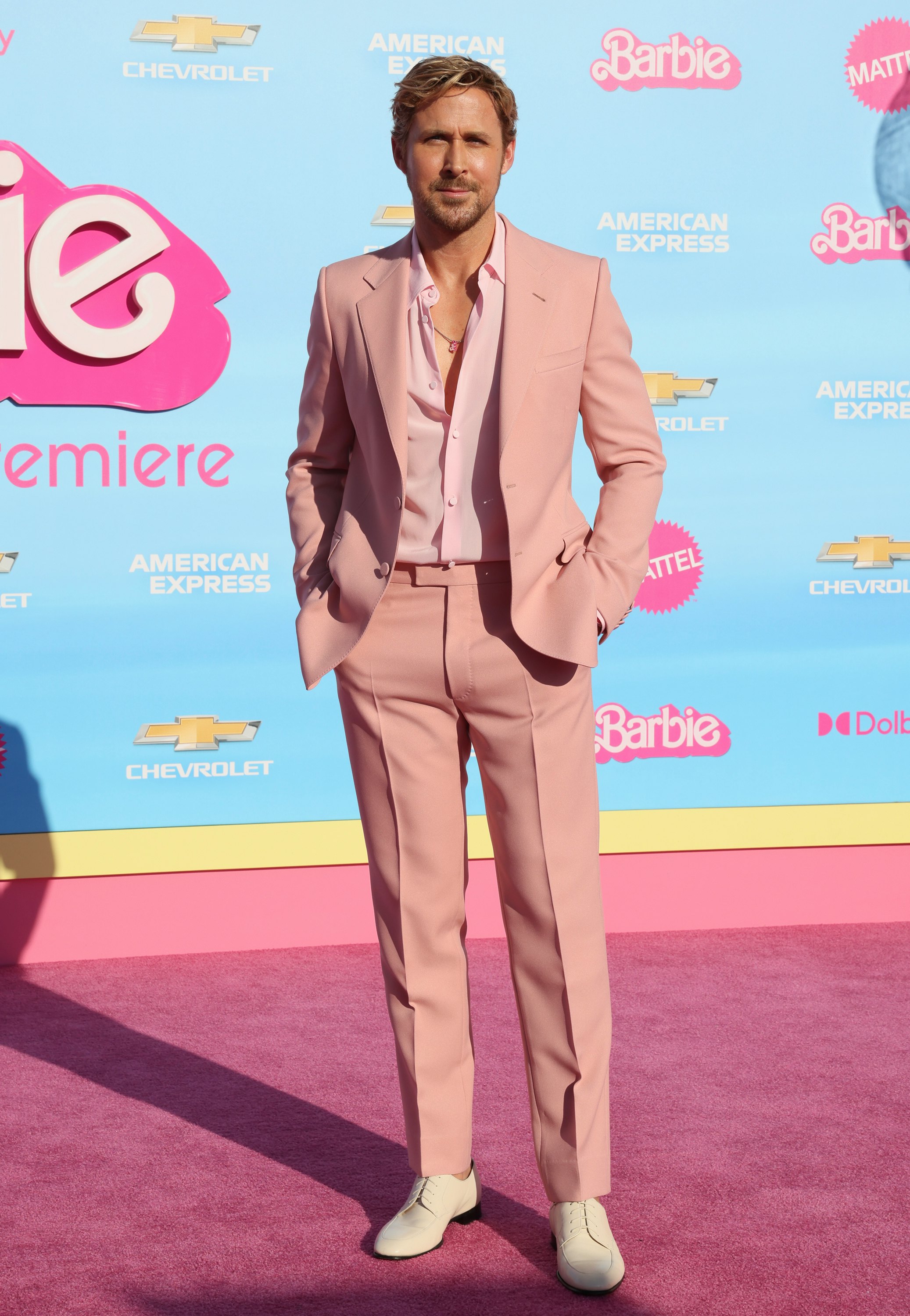 Ryan Gosling's 'Barbie' Red Carpet Look Proves Real Men Wear Pink