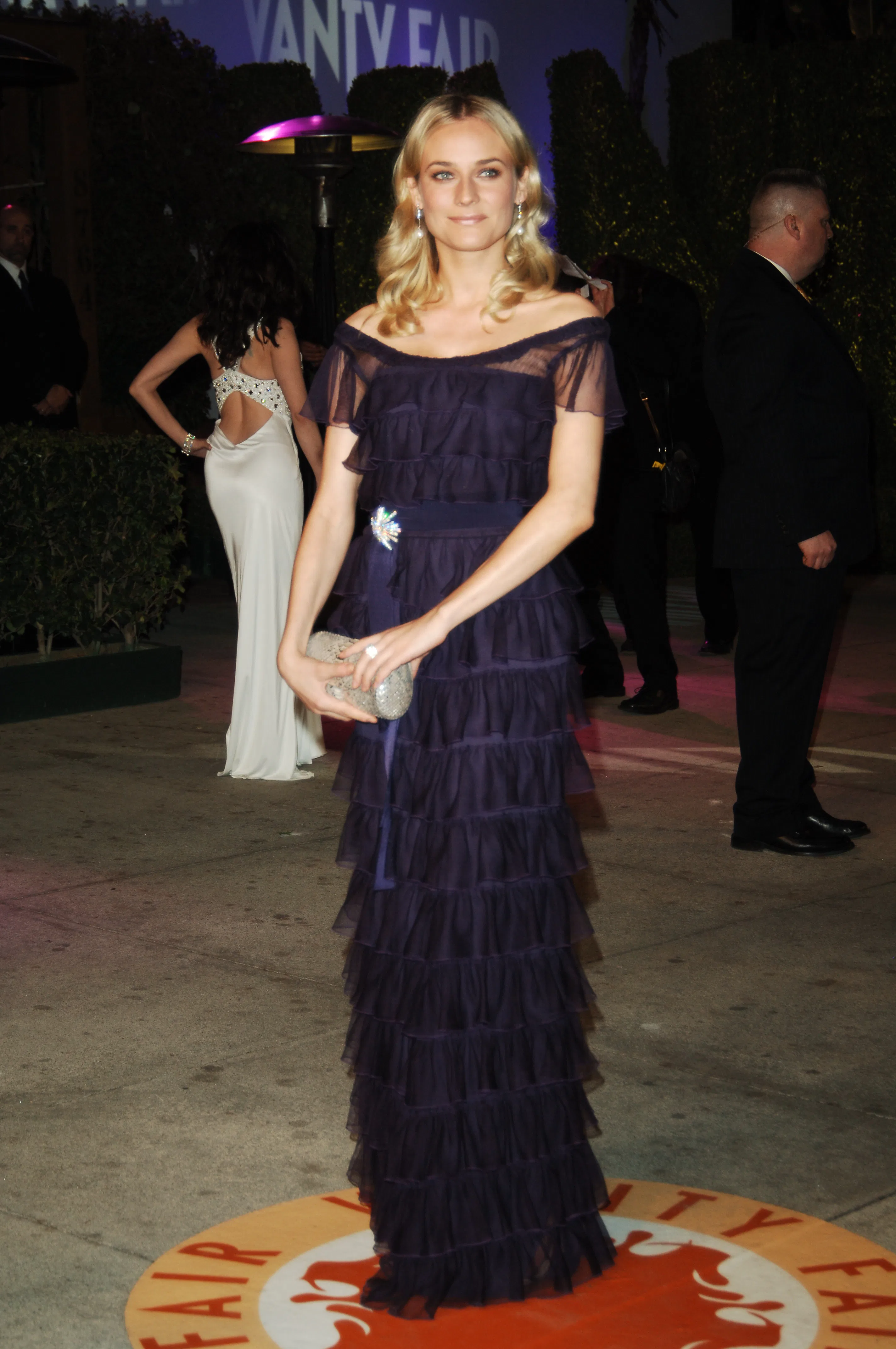 diane kruger blue dress Vintage Cobalt Blue Wool Pencil Skirt – Secondhand Stare main image 0