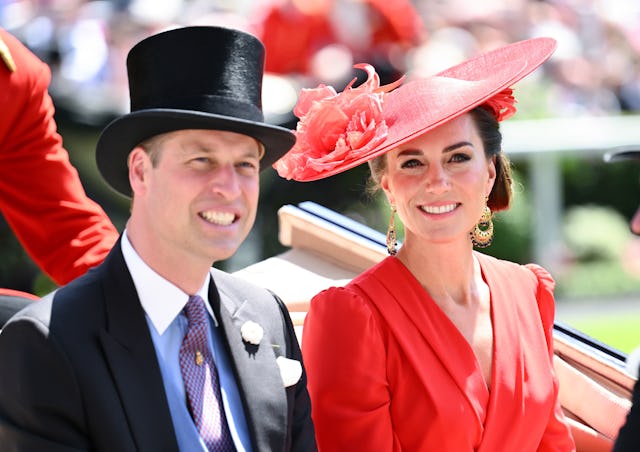 ASCOT, ENGLAND - JUNE 23: Prince William, Prince of Wales, Catherine, Princess of Wales attend day f...