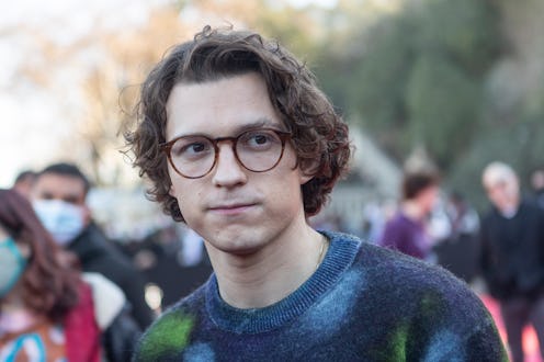 BARCELONA, SPAIN - FEBRUARY 07: Actor Tom Holland attends the presentation of the movie ‘Uncharted’ …