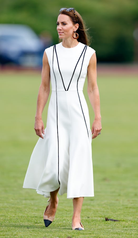 Kate Middleton attends the Out-Sourcing Inc. Royal Charity Polo Cup on July 6, 2022.