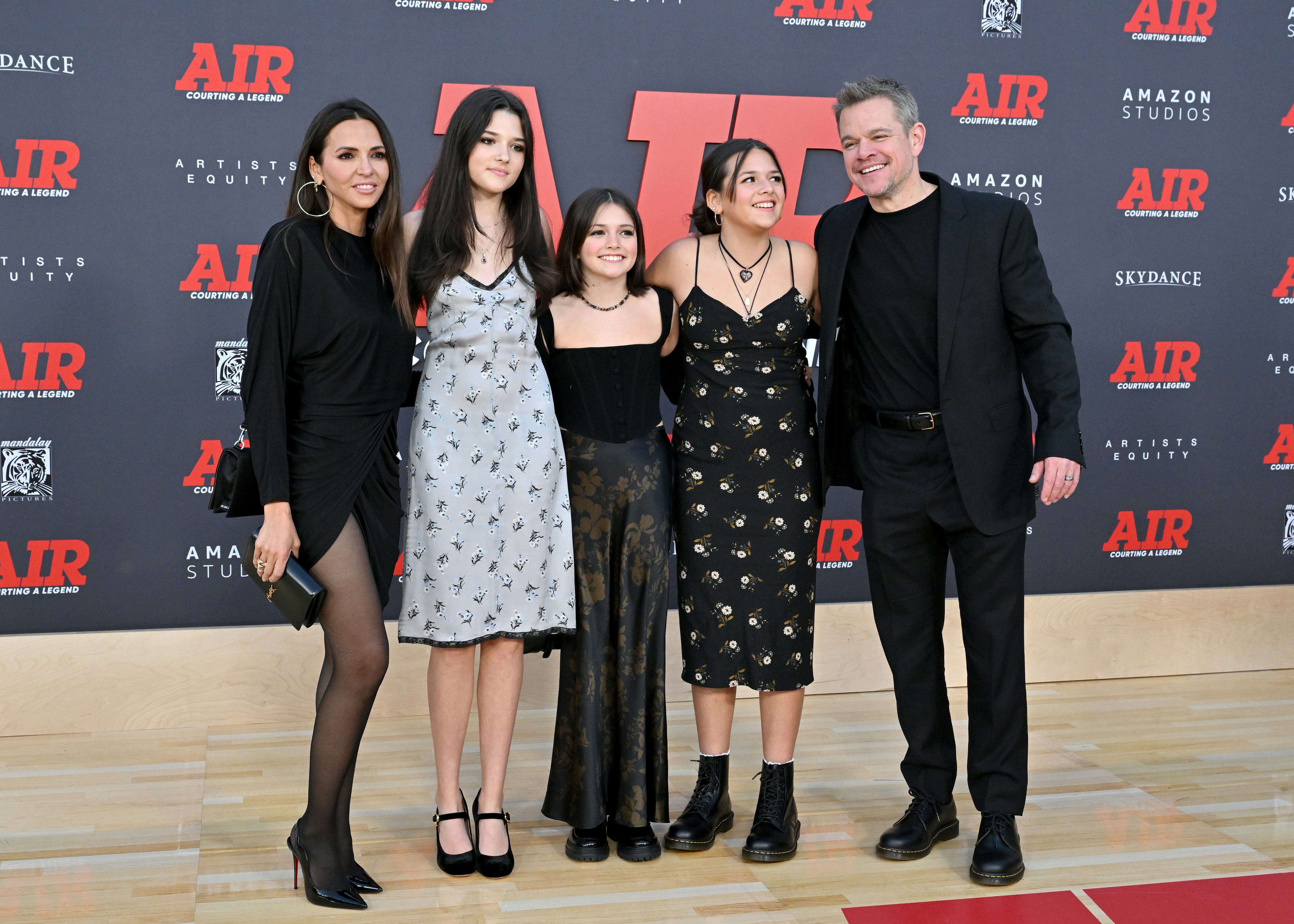 Matt Damon’s Daughters Made a Rare Red Carpet Appearance