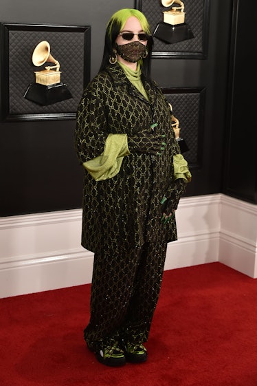 Billie Eilish attends the 62nd Annual Grammy Awards at Staples Center on January 26, 2020.