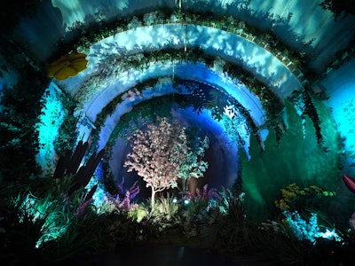 A general view at the unveiling of the underground garden in the Thames Tideway Tunnel in south Lond...