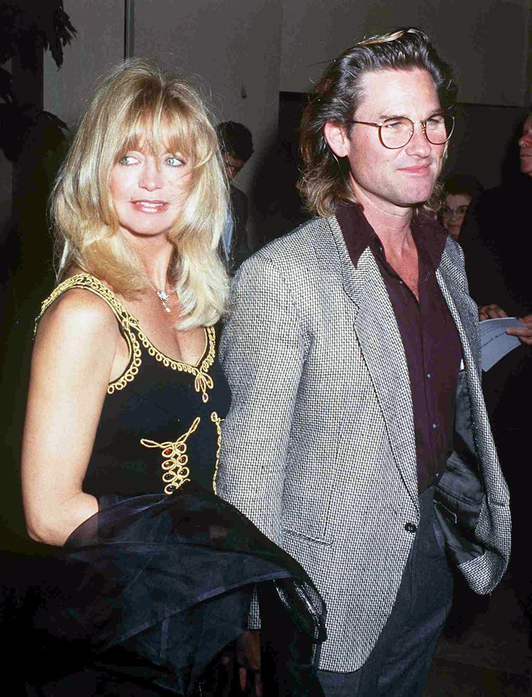 Married actors Goldie Hawn and Kurt Russell, circa 1992. (Photo by Kypros/Getty Images)