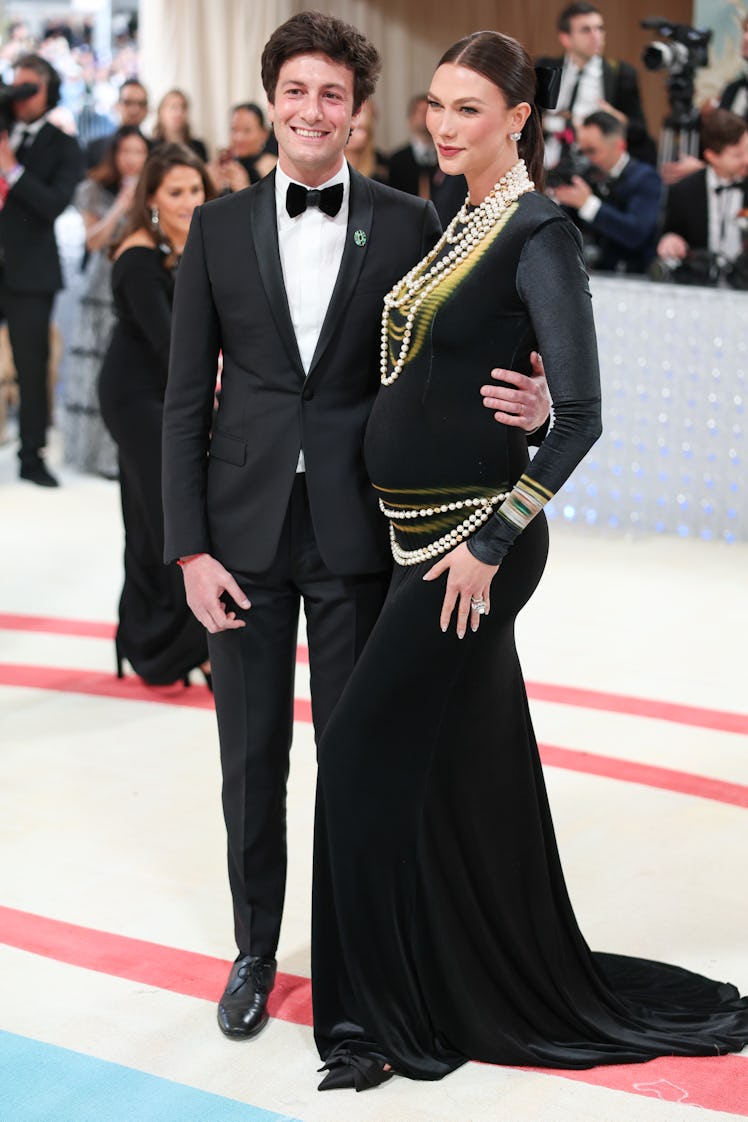 Joshua Kushner and Karlie Kloss at the 2023 Met Gala: Karl Lagerfeld: A Line of Beauty.