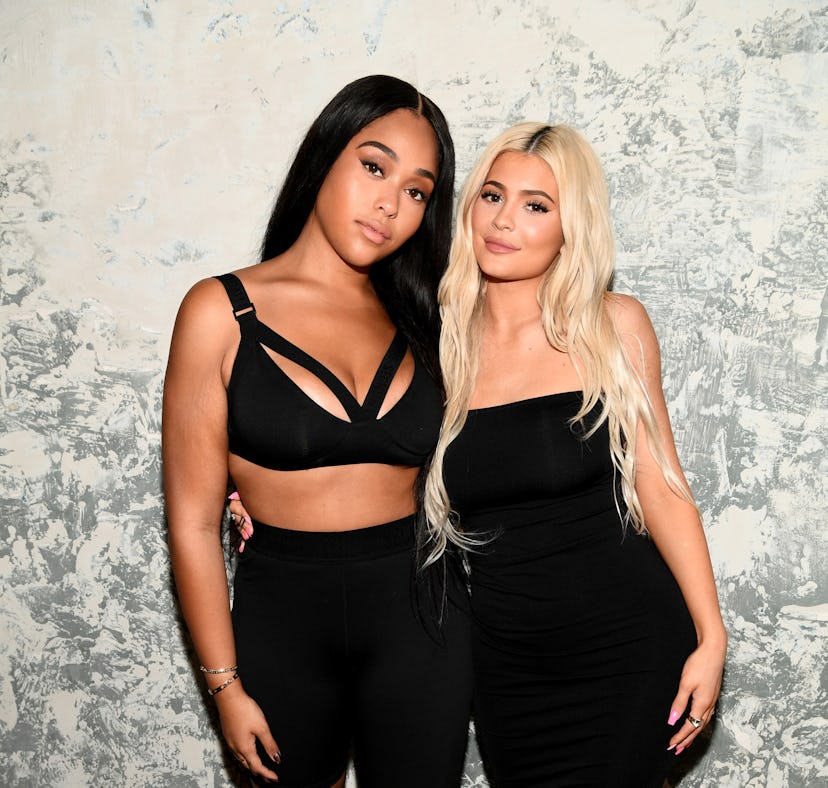 WEST HOLLYWOOD, CA - AUGUST 29: Jordyn Woods (L) and Kylie Jenner attend the launch event of the ac...