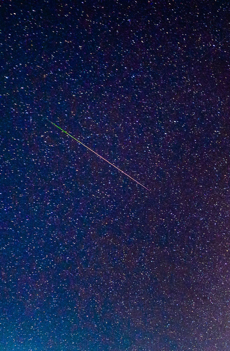 A meteor passing over the Milky Way on May 20, 2023, in Galgamuwa, Sri Lanka. (Photo by Thilina Kalu...