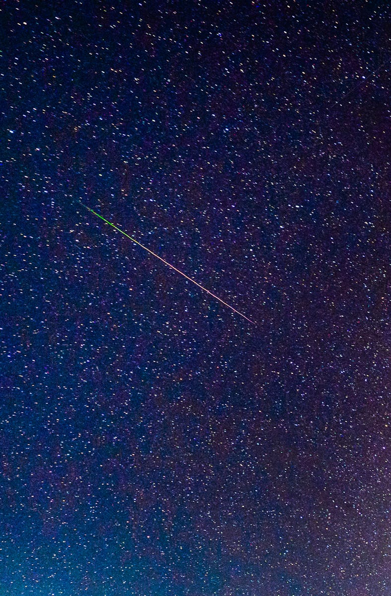 A meteor passing over the Milky Way on May 20, 2023, in Galgamuwa, Sri Lanka. (Photo by Thilina Kalu...