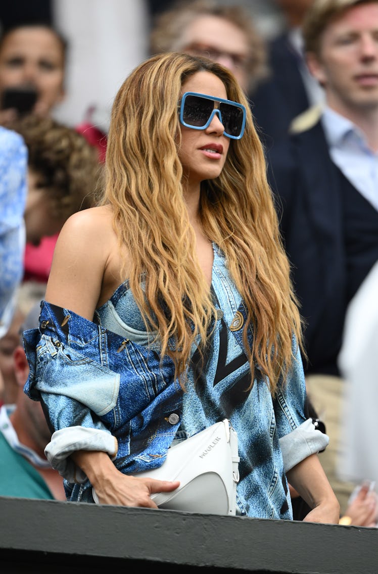 Shakira attends day twelve of the Wimbledon Tennis Championships 