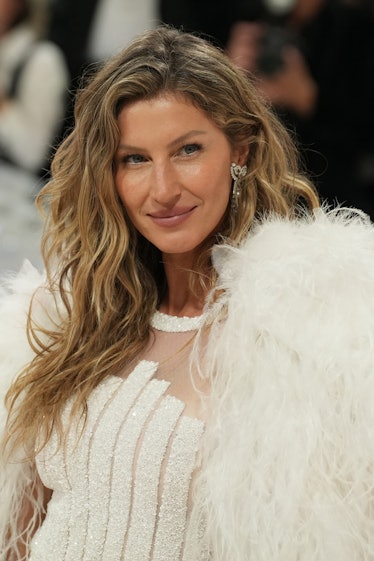 Gisele Bündchen attends The 2023 Met Gala Celebrating "Karl Lagerfeld: A Line Of Beauty" at The Met...