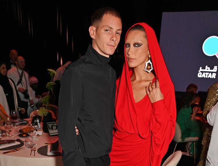 Marc Kalman and Bella Hadid attend the EMERGE GALA Dinner and Live Charity Auction.