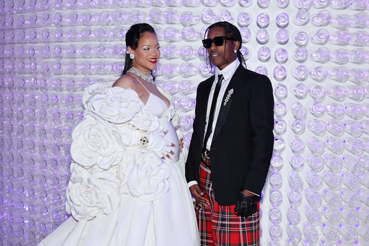 Rihanna and A$AP Rocky attend The 2023 Met Gala 