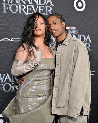 Rihanna and A$AP Rocky attend "Black Panther 2: Wakanda Forever" Premiere