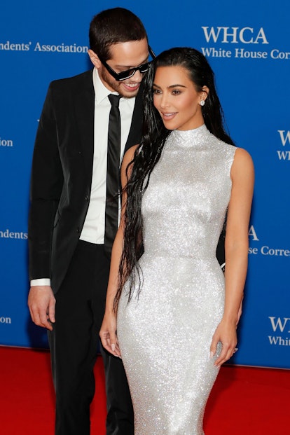 Pete Davidson and Kim Kardashian attend the 2022 White House Correspondents' Association Dinner