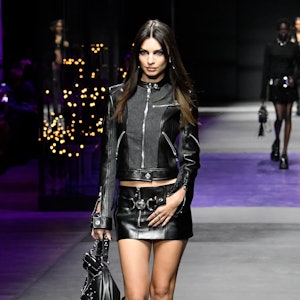 Versace Spring/Summer 2023 mini skirt runway show