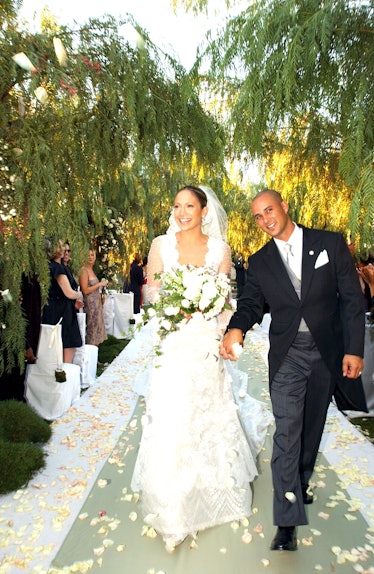 September 29, 2001 file photo of Jennifer Lopez and Cris Judd. 