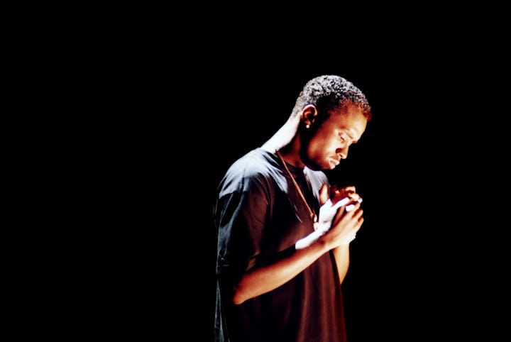 Rapper and producer Sean 'Puffy' Combs (Sean John Combs) performs during the filming of the tribute ...
