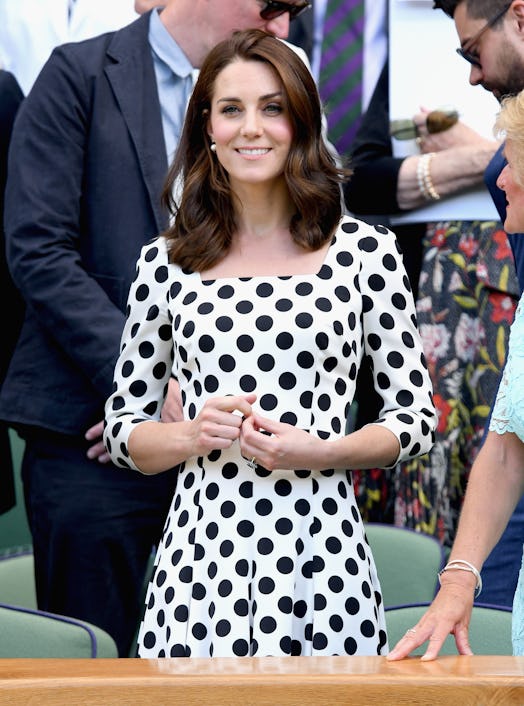 Kate Middleton short hair at Wimbledon 2017