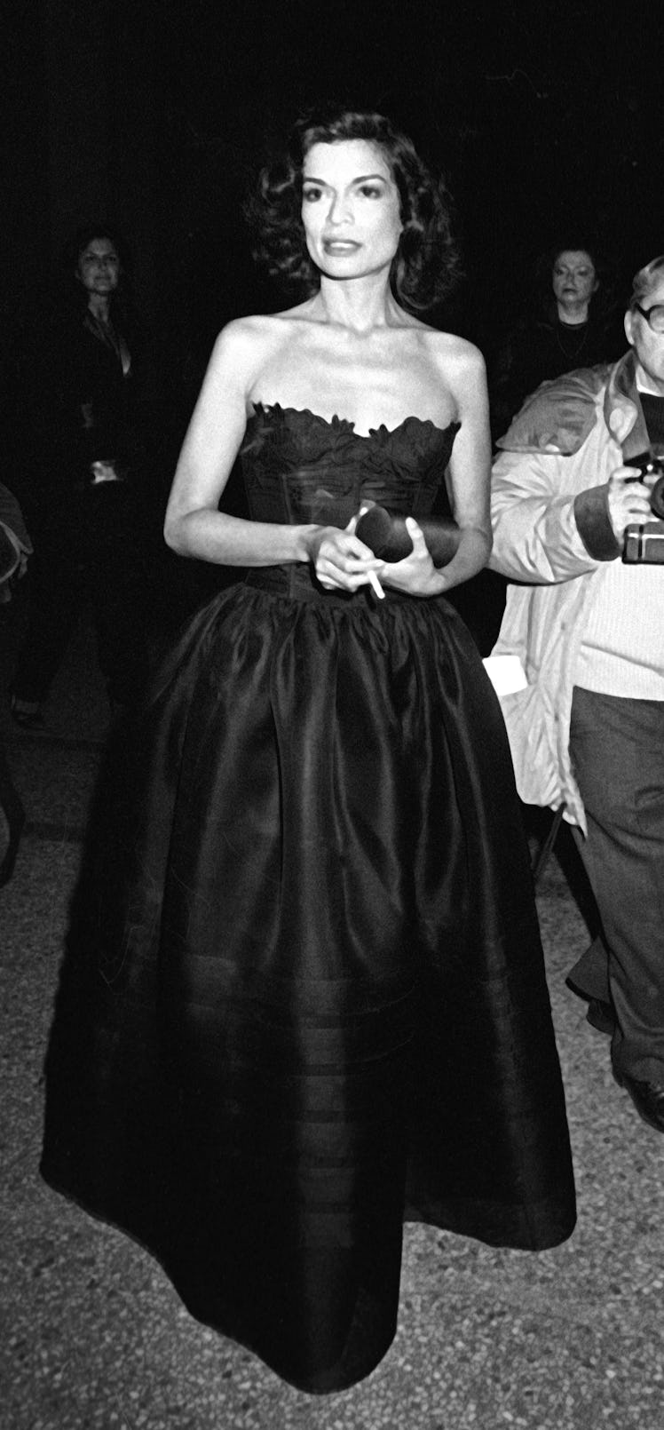 Bianca Jagger attends Metropolitan Museum of Art Costume Institute Gala "The 18th Century Woman"