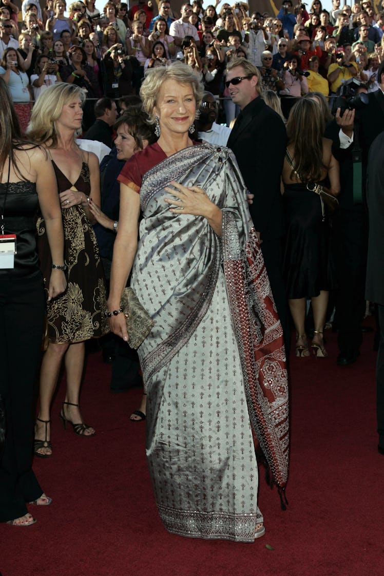 Helen Mirren attends the 56th annual Primetime Emmy Awards at the Shrine Auditorium.