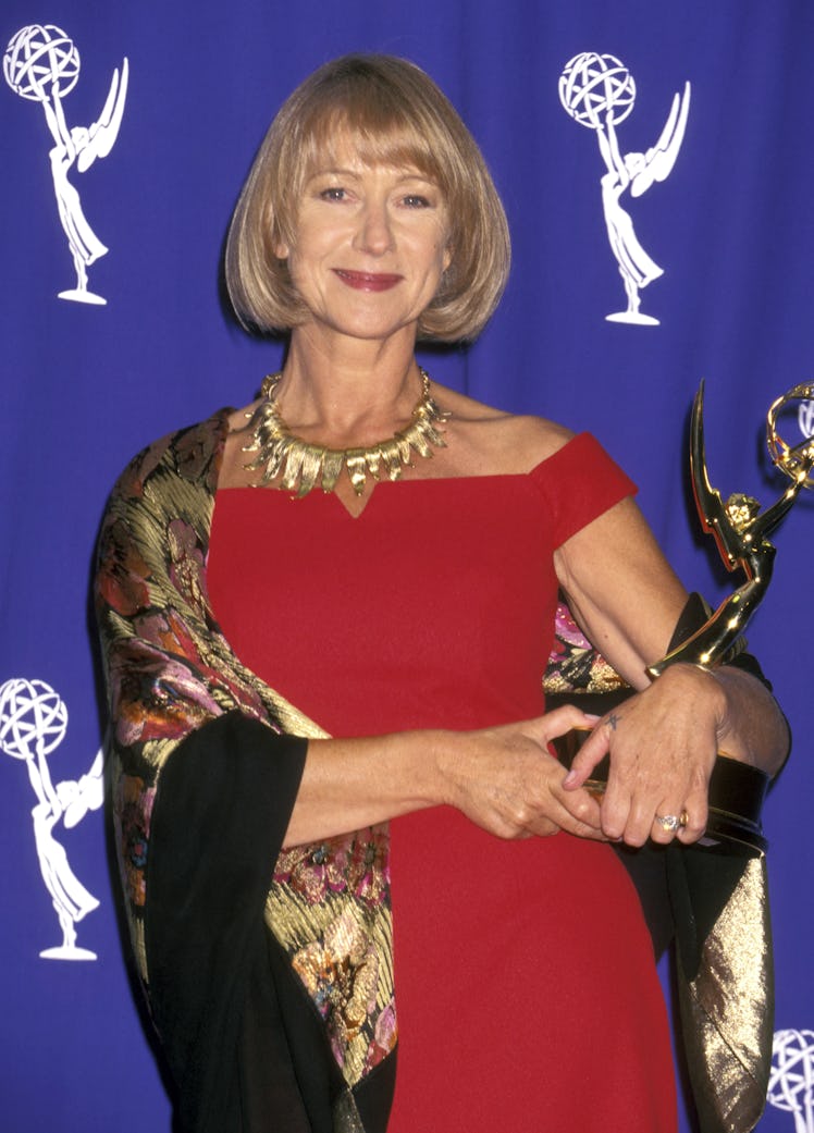 Helen Mirren during 48th Annual Emmy Awards at Pasadena Civic Auditorium in Pasadena, California.