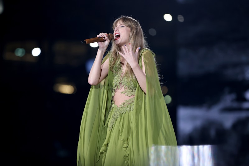 Taylor Swift performs onstage during her Eras Tour