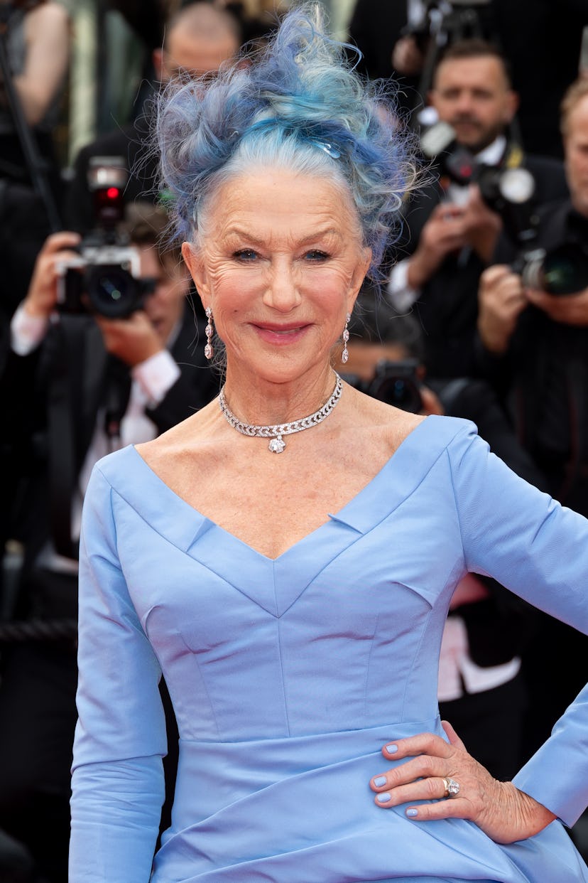 CANNES, FRANCE - MAY 16: Helen Mirren attends the "Jeanne du Barry" Screening & opening ceremony red...