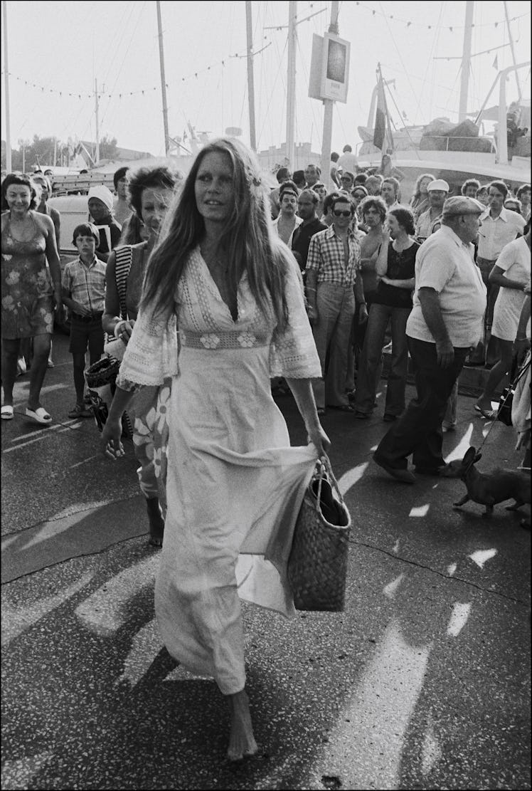 Brigitte Bardot In Saint Tropez, France On July 10, 1974.  
