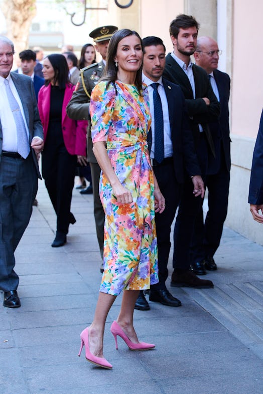 Queen Letizia of Spain attends the "Tour Del Talento" event by Princess of Asturias Foundation at th...