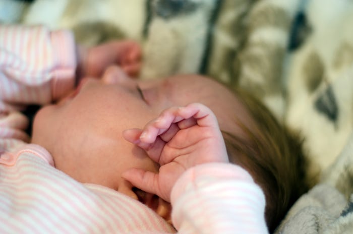 Close up of Tranquil Sleeping Newborn