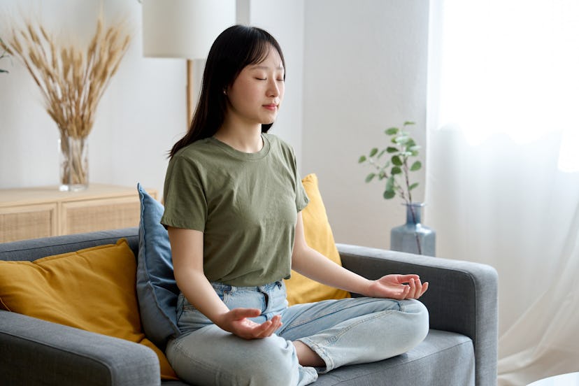 A seated pose will help you feel connected to the earth.