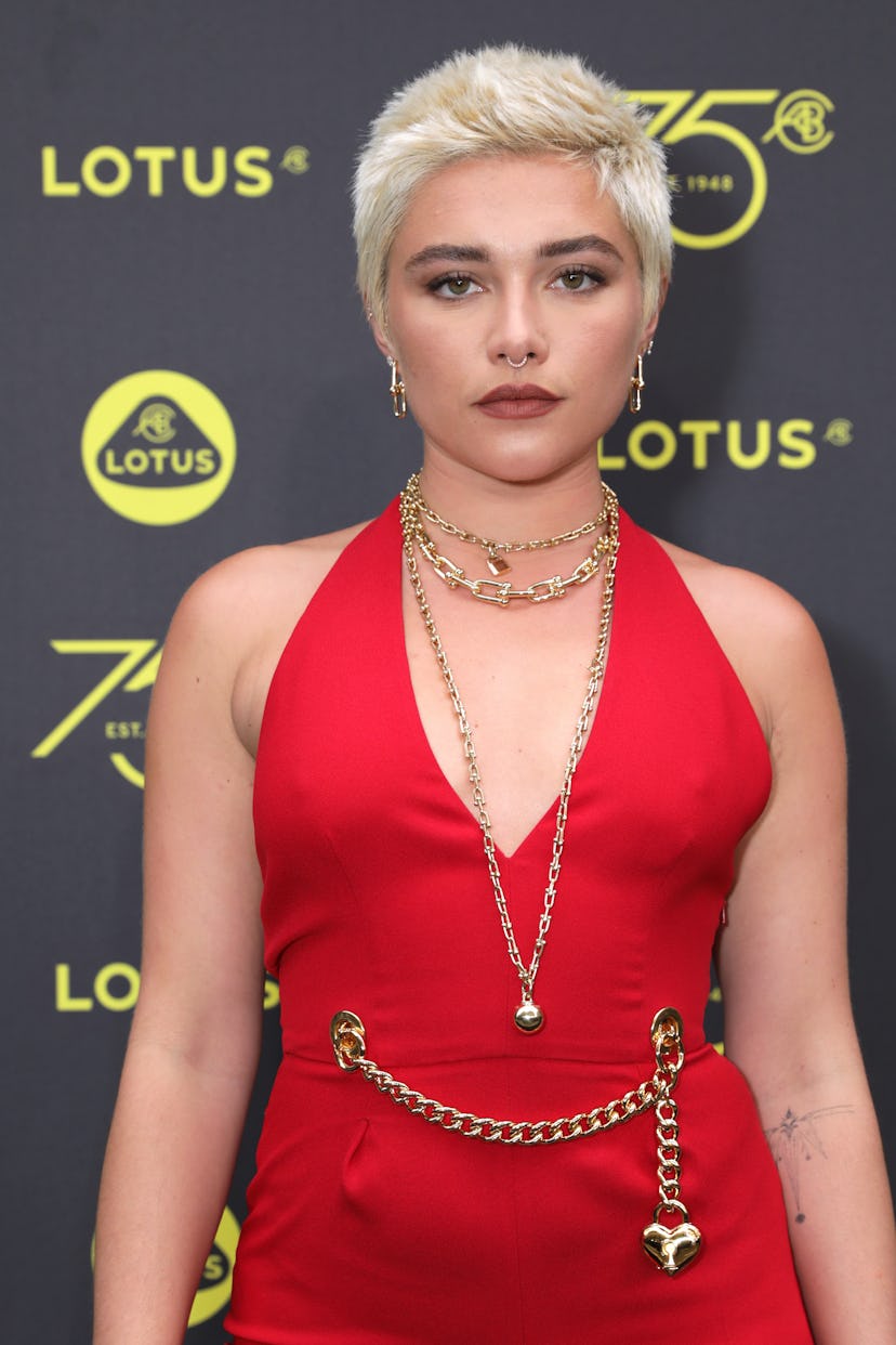 Florence Pugh attends the launch of Lotus London, the first flagship in Europe for Lotus cars, on Ju...