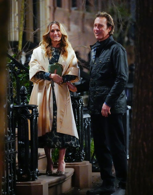 Sarah Jessica Parker and John Corbett as Carrie Bradshaw and Aidan Shaw on "And Just Like That." 