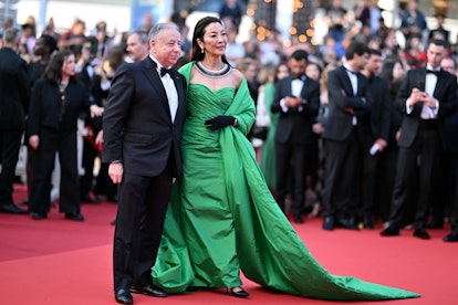 CANNES, FRANCE - MAY 21: Jean Todt and Michelle Yeoh attend the "Firebrand (Le Jeu De La Reine)" red...