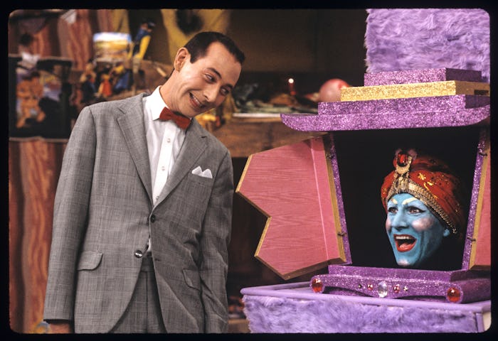 Publicity still from 'Pee Wee's Playhouse' (CBS), a children's television show starring Paul Reubens...