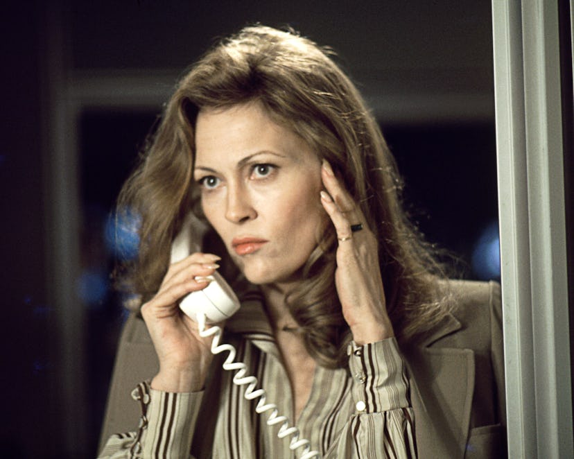 Actress Faye Dunaway as Diana Christensen in the film 'Network', 1976. (Photo by Silver Screen Colle...