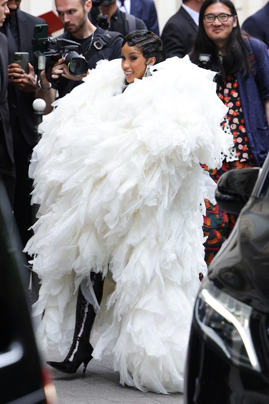 Cardi B attends the Balenciaga Haute Couture Fall/Winter 2023/2024 show.