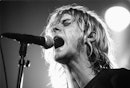 AMSTERDAM, NETHERLANDS - NOVEMBER 25: Kurt Cobain from Nirvana performs live on stage at Paradiso in...