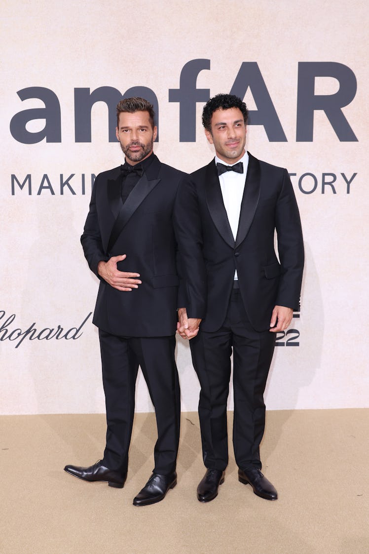 Jwan Yosef and Ricky Martin attending amfAR Gala Cannes 2022 at Hotel du Cap-Eden-Roc.