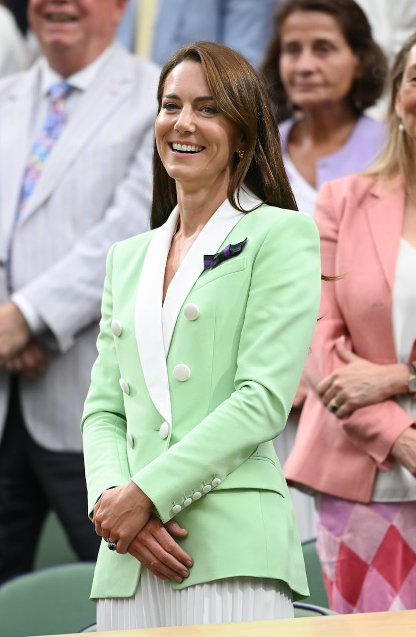 Catherine, Princess of Wales court side on day two of the Wimbledon Tennis Championships 