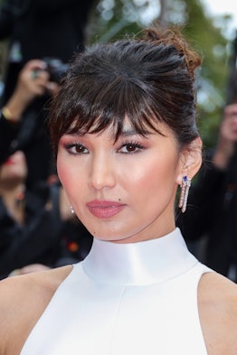Gemma Chan bun with bangs at Cannes 2023