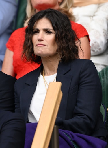 Idina Menzel attends day one of the Wimbledon Tennis Championships 